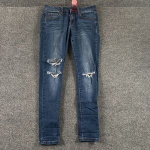 Special A Womens Jeans Ankle Skinny Size 5 Blue Distressed